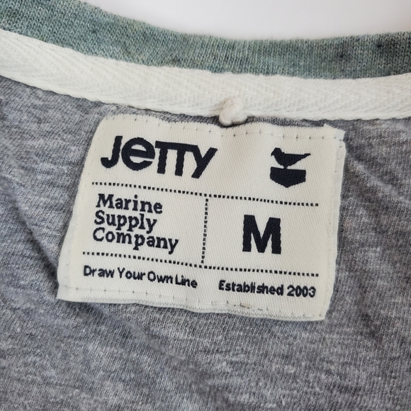 Jetty Tops Jetty Marine Nautical Long Sleeve Knit Shirt Top Size M